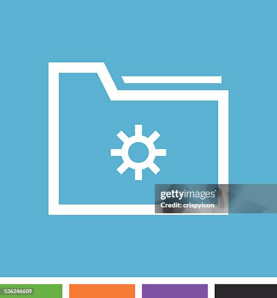 folder icon - document wallet stock illustrations