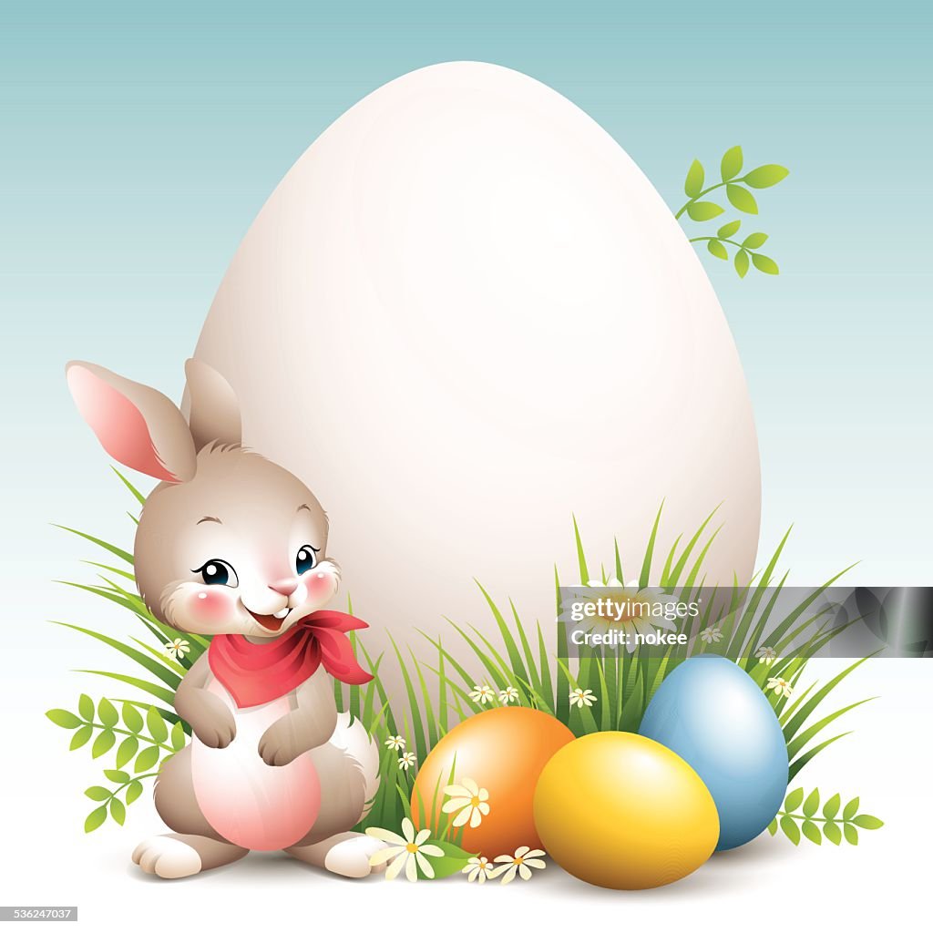 Easter Bunny - Big Egg