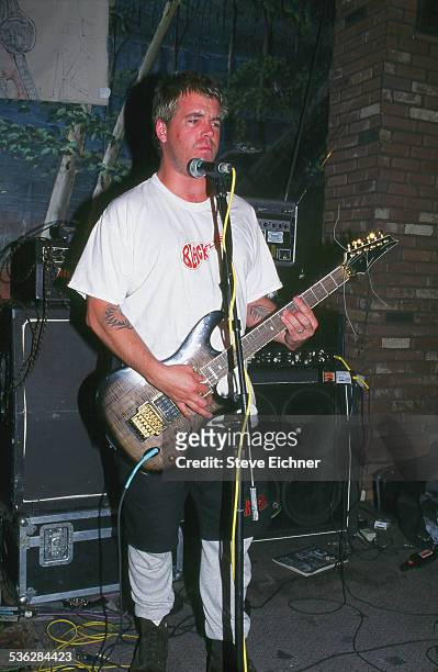 American musician Bradley Nowell of the band Sublime performs at Wetlands Preserve nightclub, New York, New York, April 15, 1995.