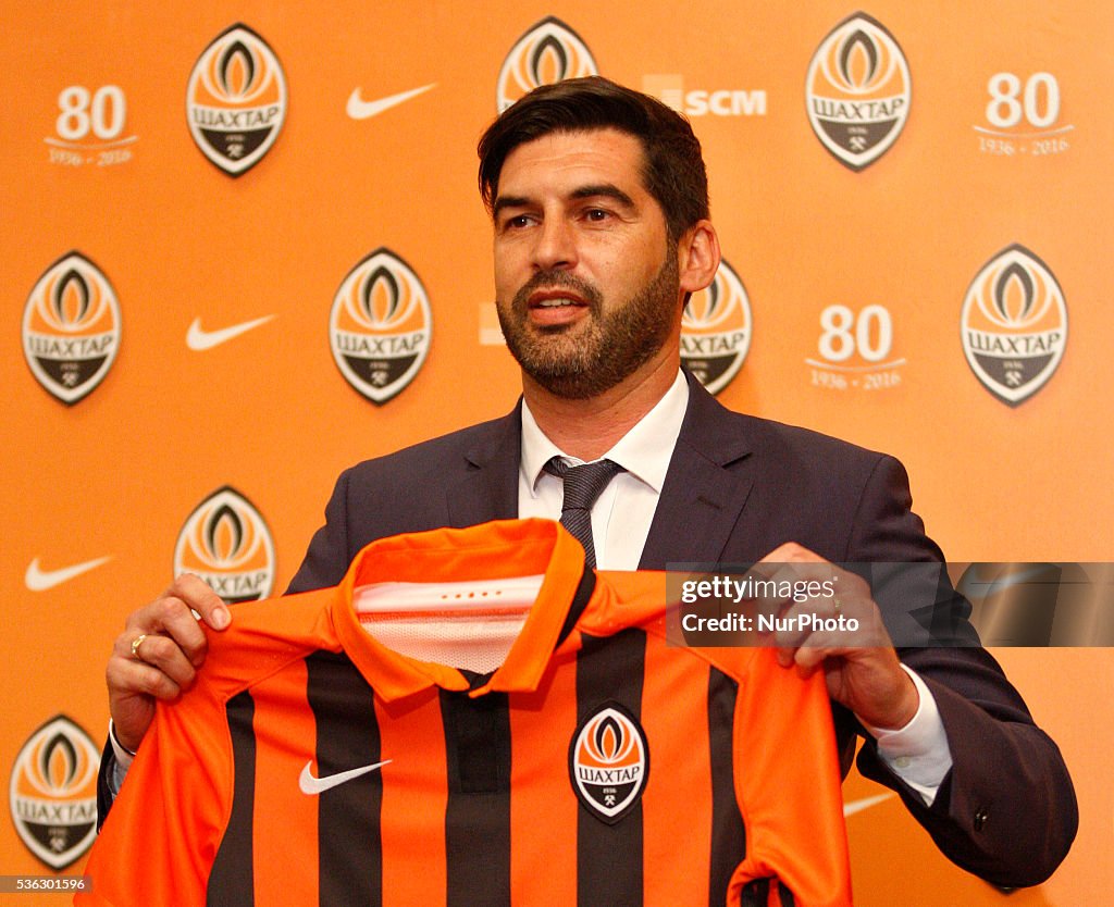 New head coach of FC Shakhtar Paulo Fonseca