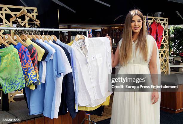 Princess Sheika Aljawhara Al Sabah of Kuwait presents 'Nukksh' beachwear on May 31, 2016 in Madrid, Spain.