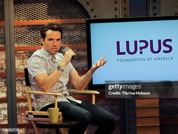 Ian Harding attends the AOL BUILD series on May 31, 2016 in Los Angeles, California.