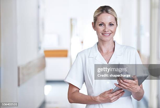 she'll be taking care of you - female nurse bildbanksfoton och bilder