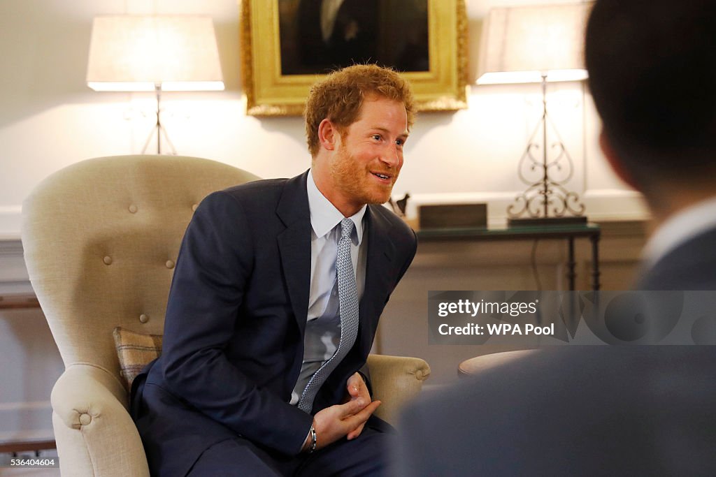 Prince Harry Meets Papworth Hospital Team At Kensington Palace