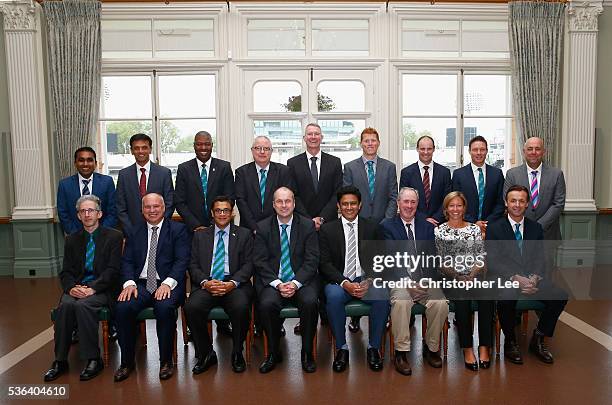 Cricket Committee members Mahela Jayawardena, Rahul Dravid, Adrian Griffith, Clive Hitchcock, Craig Ranson, Kevin OBrien, Andrew Strauss, Richard...