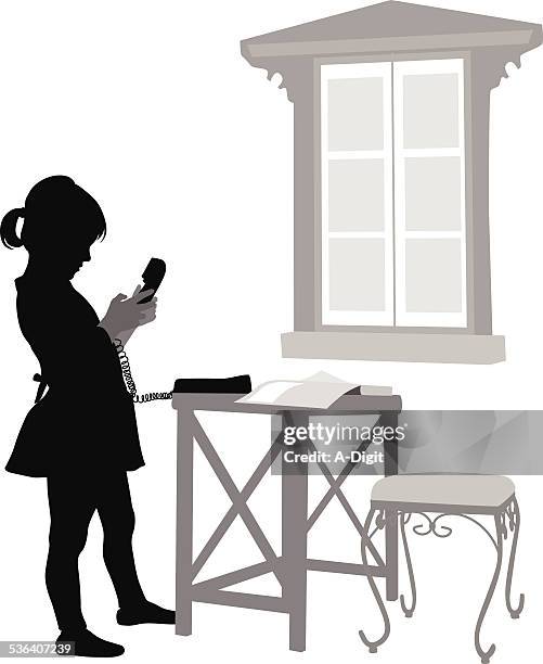 homephone - side table stock illustrations