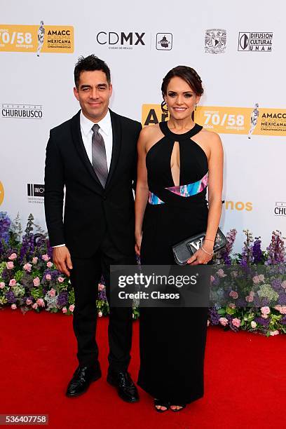 Mexican actor Omar Chaparro attends the red carpet of Premios Ariel 2016 at Nacional Auditorium on May 17, 2016 in Mexico City, Mexico.