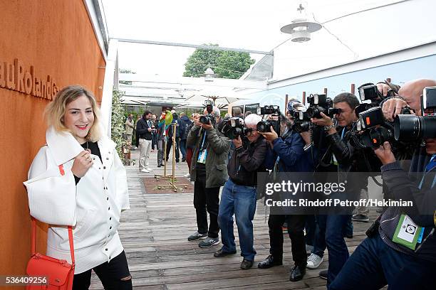 Actress Marilou Berry attends Day Eleven of the 2016 French Tennis Open at Roland Garros on June 1, 2016 in Paris, France.