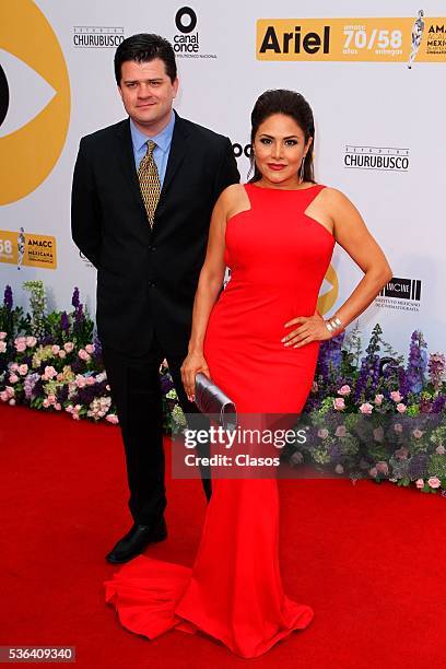 Mexican actress Vanessa Bauche attends the red carpet of Premios Ariel 2016 at Nacional Auditorium on May 17, 2016 in Mexico City, Mexico.