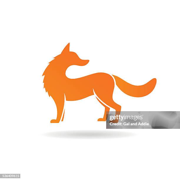 stylized fox illustration - fox stock illustrations