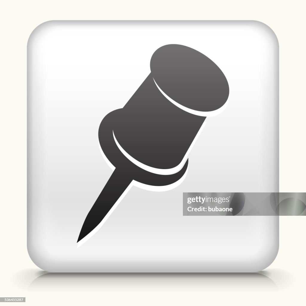 Square Button With Sharp Pin High-Res Vector Graphic - Getty Images