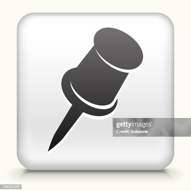 Square Button With Sharp Pin High-Res Vector Graphic - Getty Images