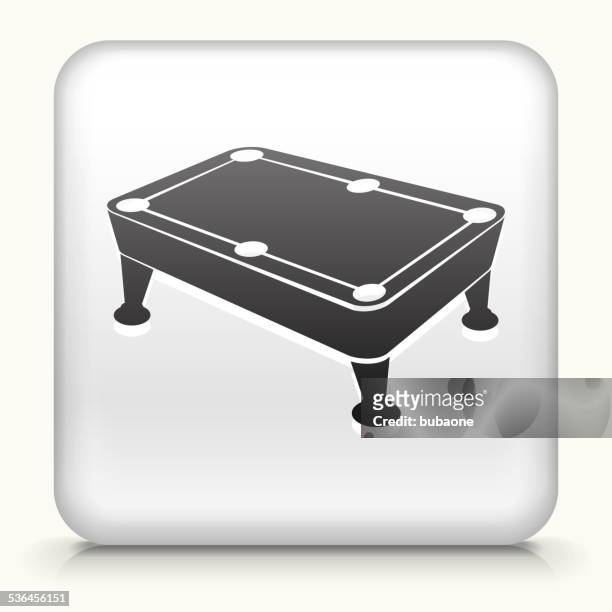 square knopf mit pool-tisch - poolbillard billard stock-grafiken, -clipart, -cartoons und -symbole
