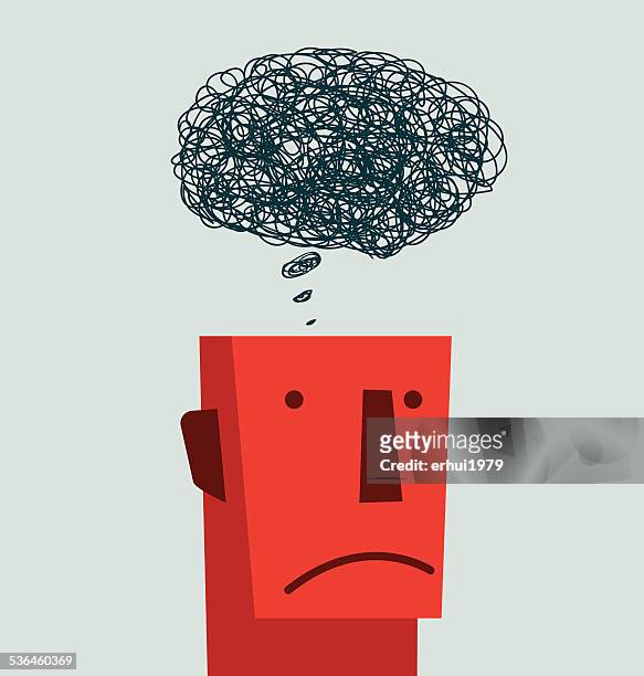 confusion - anxiety stock illustrations