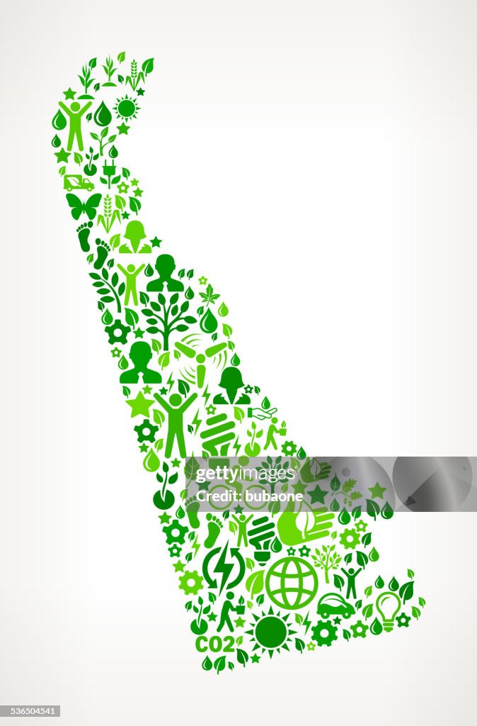 Delaware State Environmental Conservation and Nature interface icon Pattern