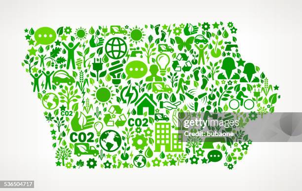 iowa state environmental conservation and nature interface icon pattern - icon collage 幅插畫檔、美工圖案、卡通及圖標