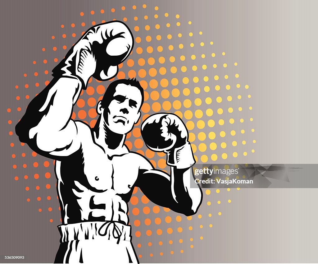 Boxer In Boxing Pose High-Res Vector Graphic Getty Images