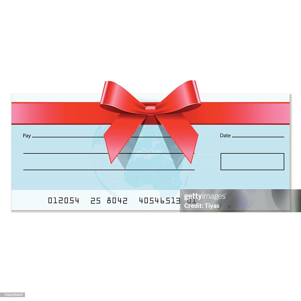 Cheque Vector Free Gift Gift Cheque High-Res Vector Graphic - Getty Images