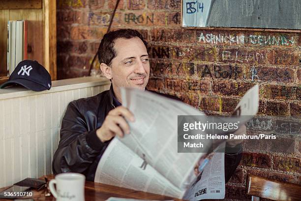 Comedian Gad Elmaleh is photographed for Paris Match on April 19, 2016 in New York City.