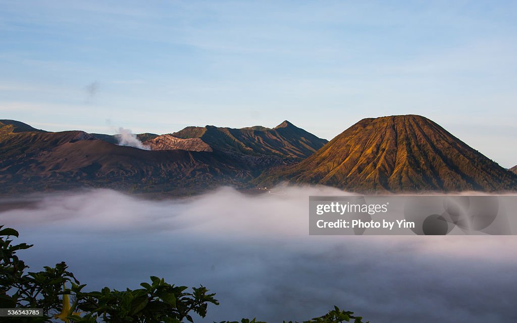 Bromo in fog