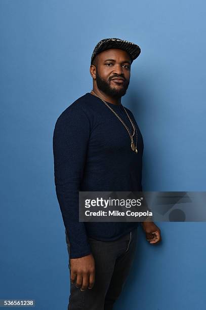 Producer Sal Masekela poses for a portrait at the Tribeca Film Festival on April 14, 2016 in New York City.