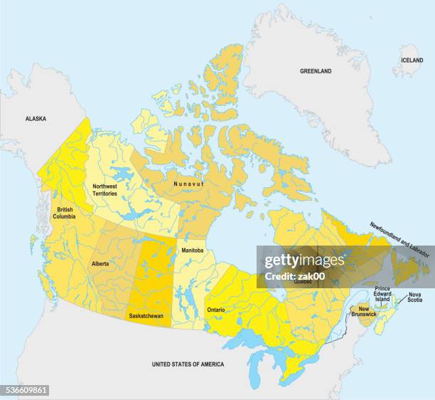 canada map - quebec map stock illustrations