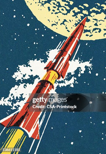Rocket in Outer Space Rocket in Outer Space