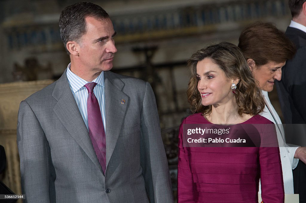 Spanish Royals Attend 'National Culture Awards' in Palencia