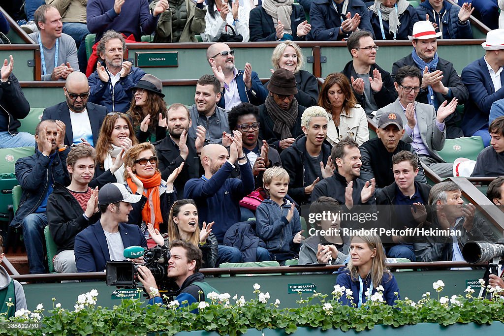 Celebrities at French Open 2016 - Day Eleven