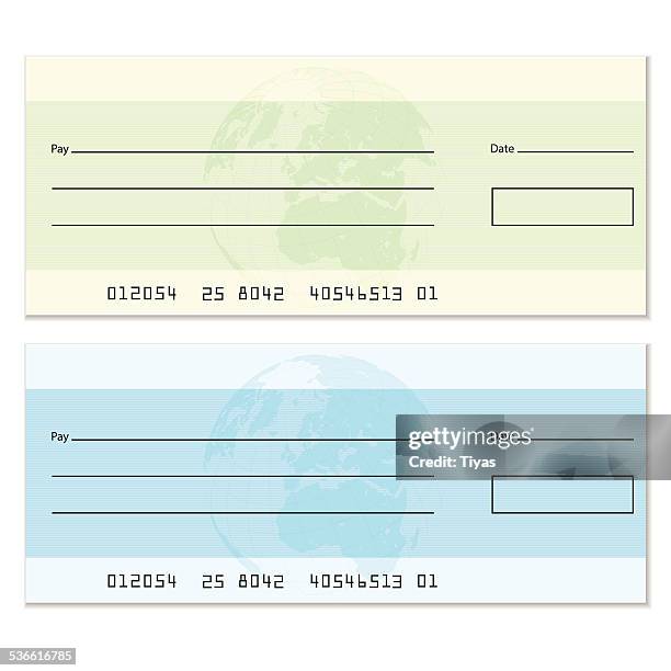 ilustraciones, imágenes clip art, dibujos animados e iconos de stock de cheque en blanco - cheque en blanco