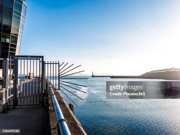 shipping control centre building entrance aberdeen - aberdeen airport stock pictures, royalty-free photos & images