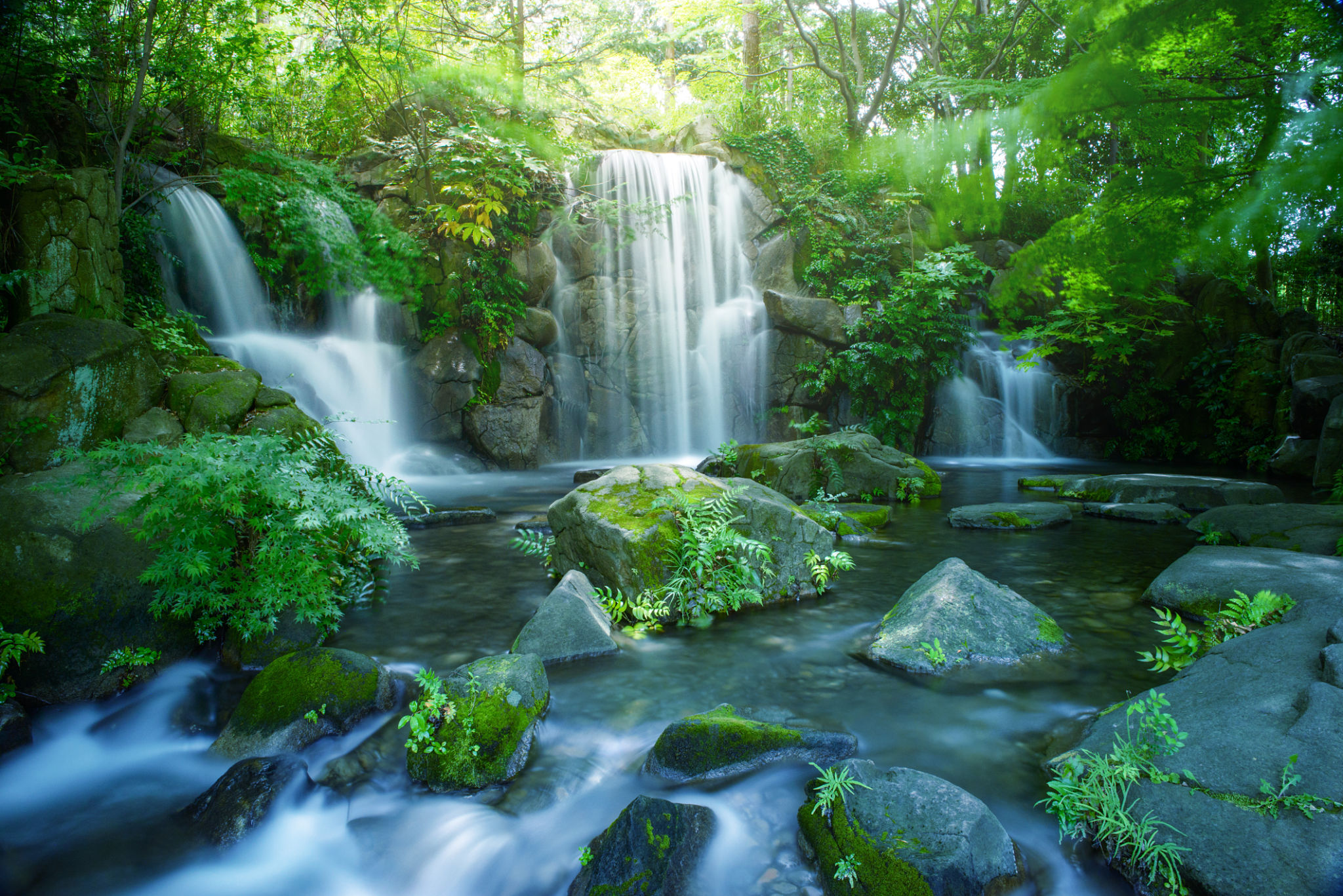 waterfall garden