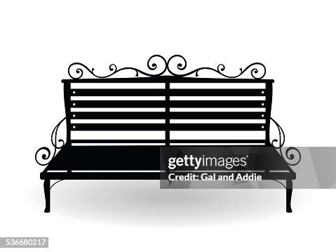 Bench silhouette Bench silhouette