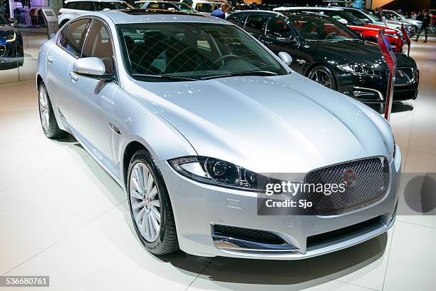 jaguar xf saloon car - jaguar xf stock pictures, royalty-free photos & images