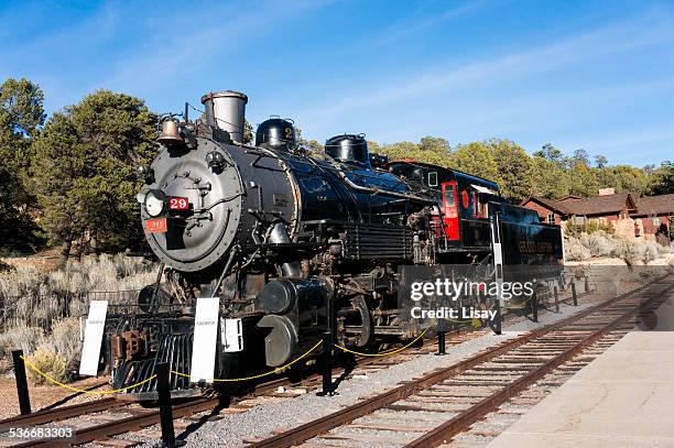 steam locomotive no 29 - grand canyon village stock pictures, royalty-free photos & images