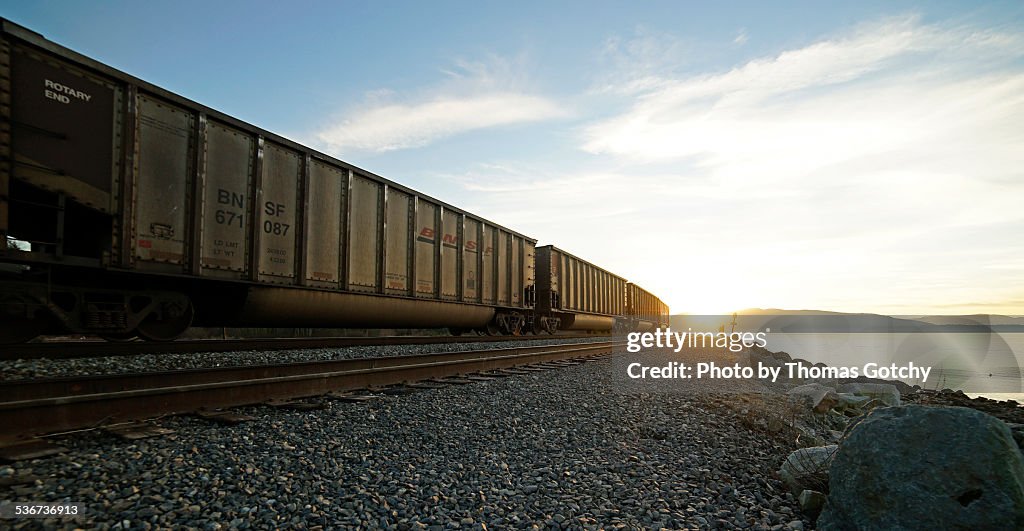 Coal Train Sunset