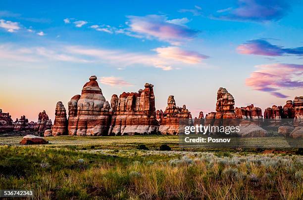 chesler park - moab utah stockfoto's en -beelden