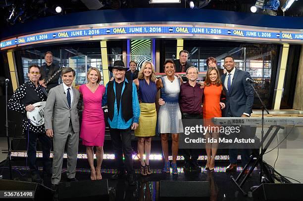 Mickey Dolenz and Peter Tork of The Monkees, currently on a 50th anniversary tour, perform on GOOD MORNING AMERICA, 6/1/16, airing on the Walt Disney...