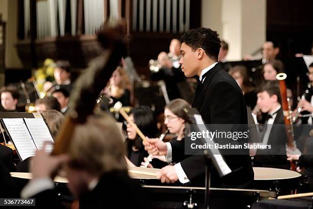 philadelphia sinfonia youth orchestra - bass drum stock pictures, royalty-free photos & images