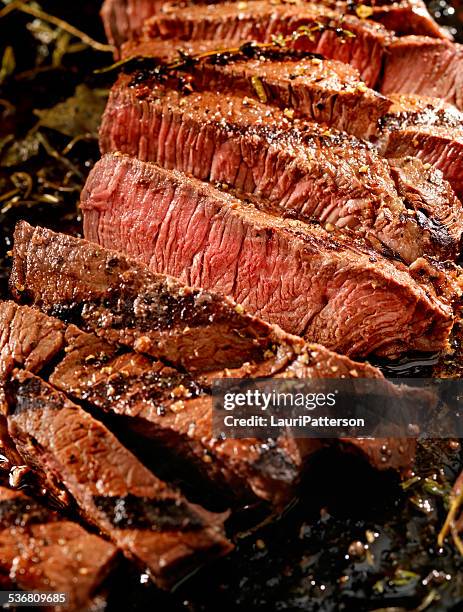 medium rare steak - cut of meat stock pictures, royalty-free photos & images