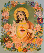 Heart of Jesus Christ - Typical catholic image