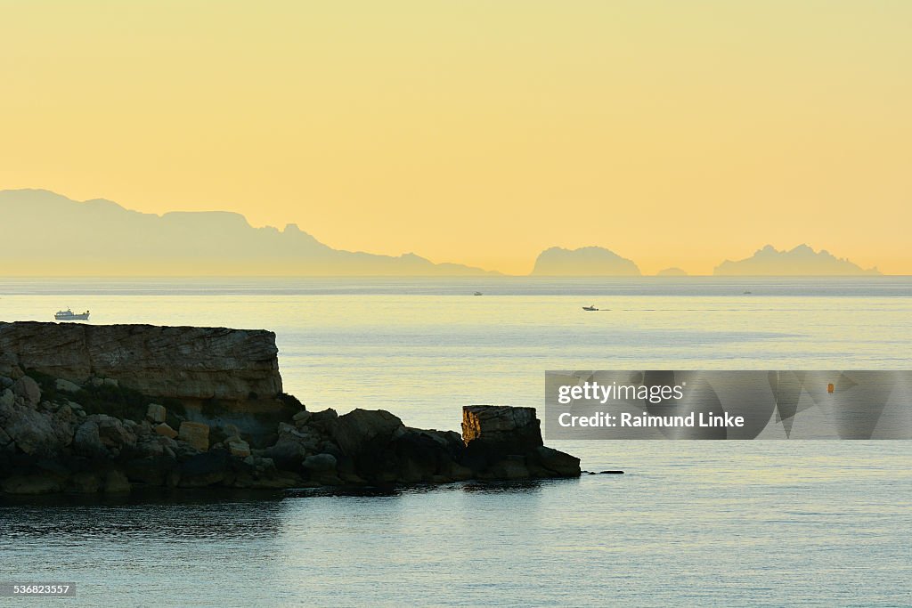 Coast at Dawn in Summer