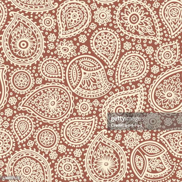 ilustraciones, imágenes clip art, dibujos animados e iconos de stock de paisley_pattern - diseño cachemir