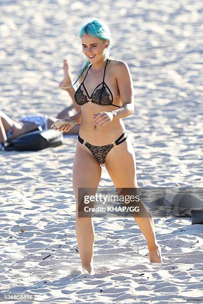 Tigerlily is seen at Coogee Beach on May 3, 2016 in Sydney, Australia.