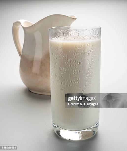 milk glass pitcher - milk pitcher ストックフォトと画像