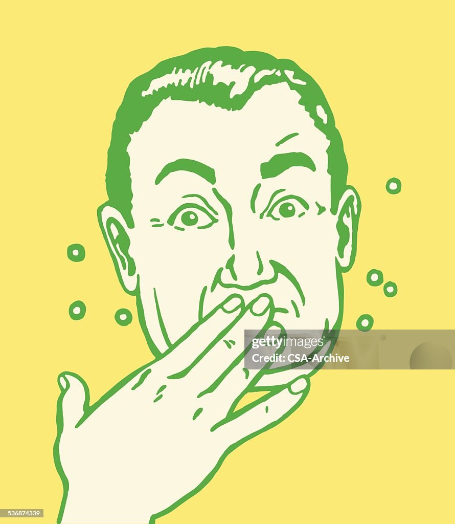Burping Man High-Res Vector Graphic - Getty Images