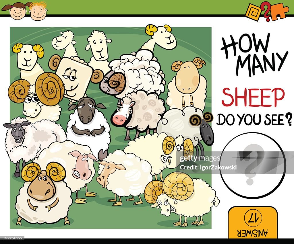 Counting Rack Cartoon Counting Game Cartoon Illustration High-Res Vector Graphic - Getty Images