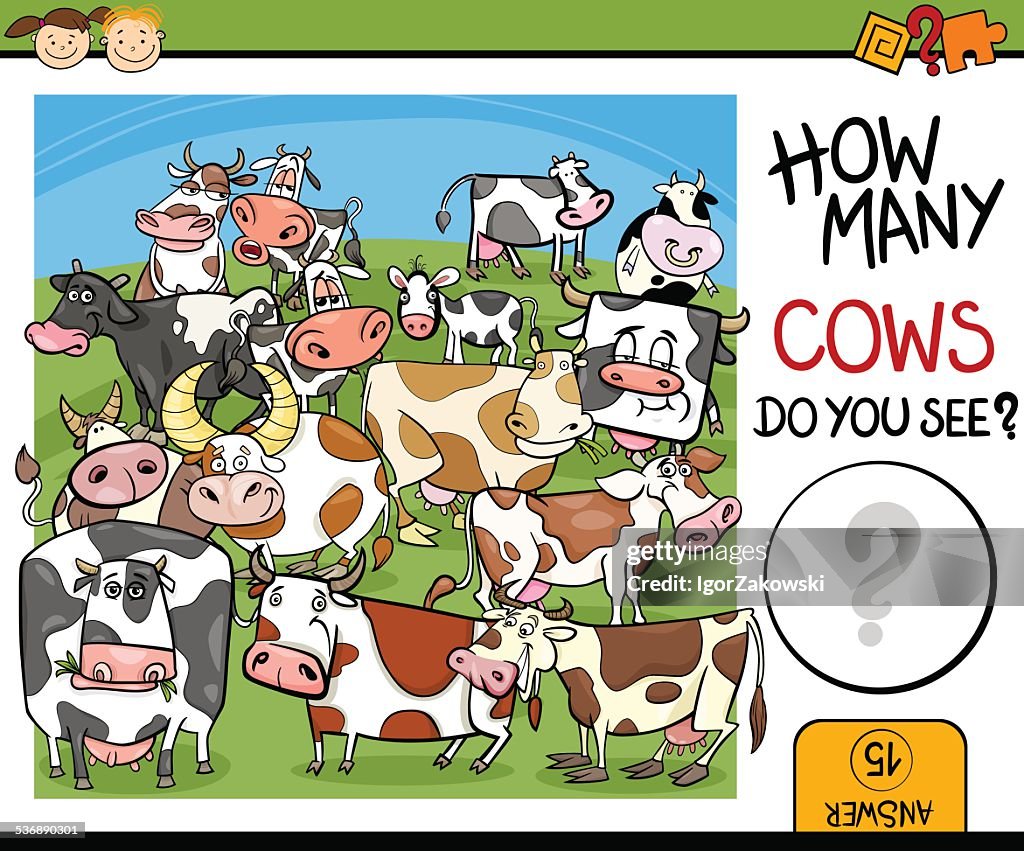 Counting Rack Cartoon Counting Game Cartoon Illustration High-Res Vector Graphic - Getty Images