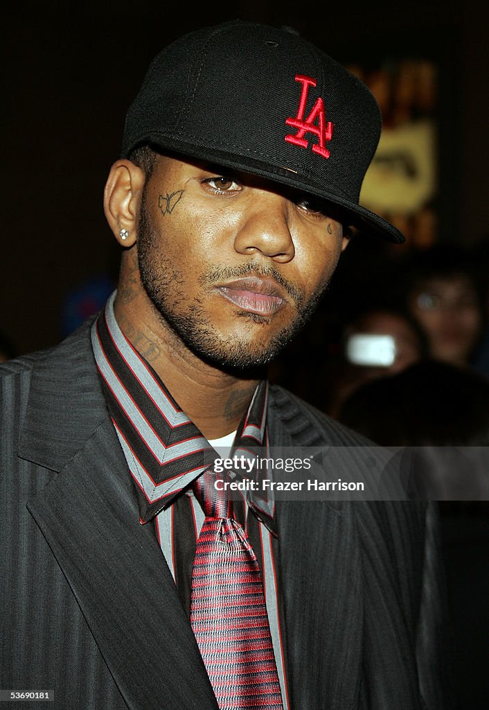 The Game Rapper 2005 Rapper The Game arrives at the 2005 World Music Awards at the Kodak ...
