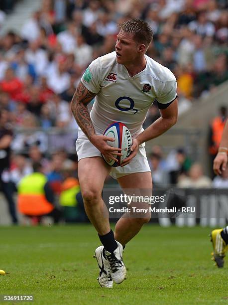 Teimana Harrison of England during the Old Mutual Wealth Cup between England and Wales at Twickenham Stadium on May 29, 2016 in London, England.